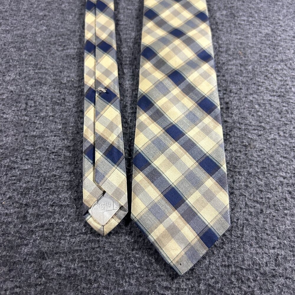 Vintage Robert Talbott For Brenner's Tulsa Hand Sewn‎ Yellow Blue Gingham